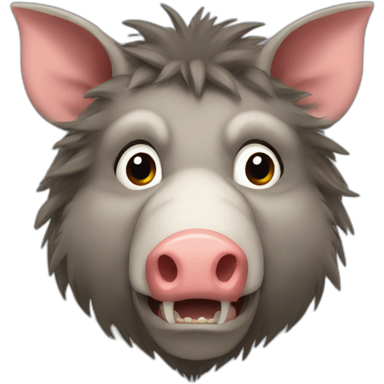 furries boar with tusks emoji