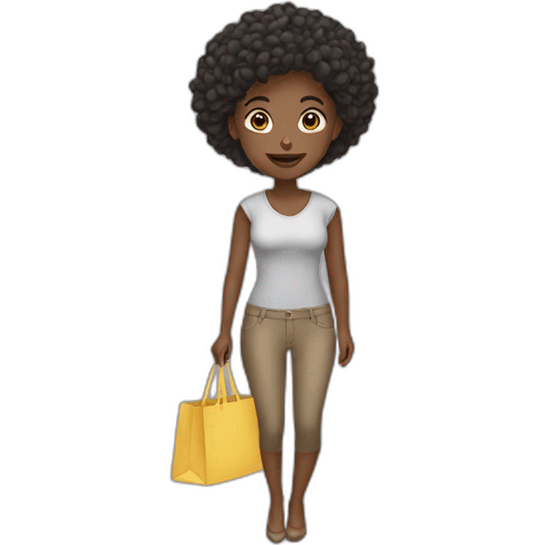 woman doin shopping emoji