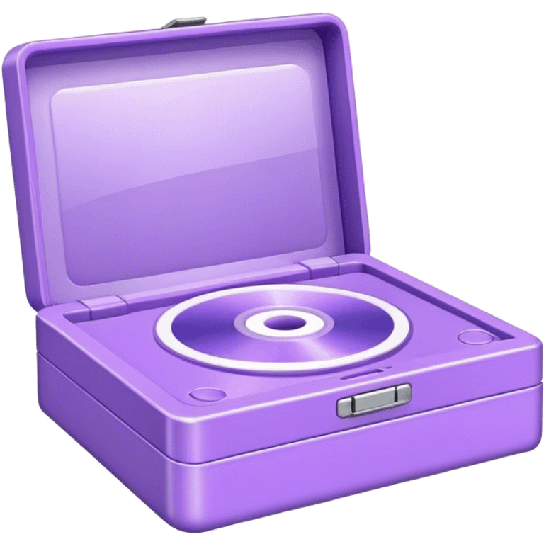 aesthetically pleasing CD game box in lavender color emoji