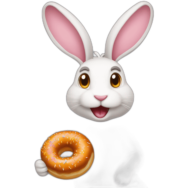 The rabbit doughnut emoji