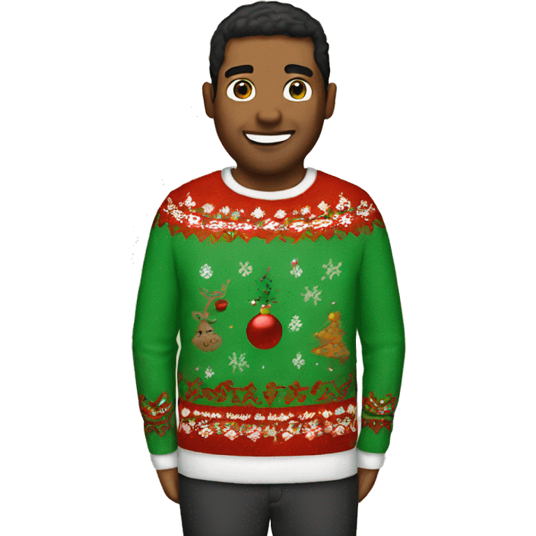 ugly christmas sweater emoji