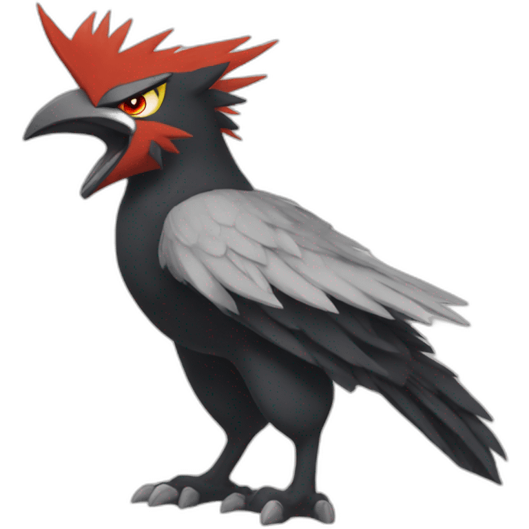 Black blaziken from pokemon emoji