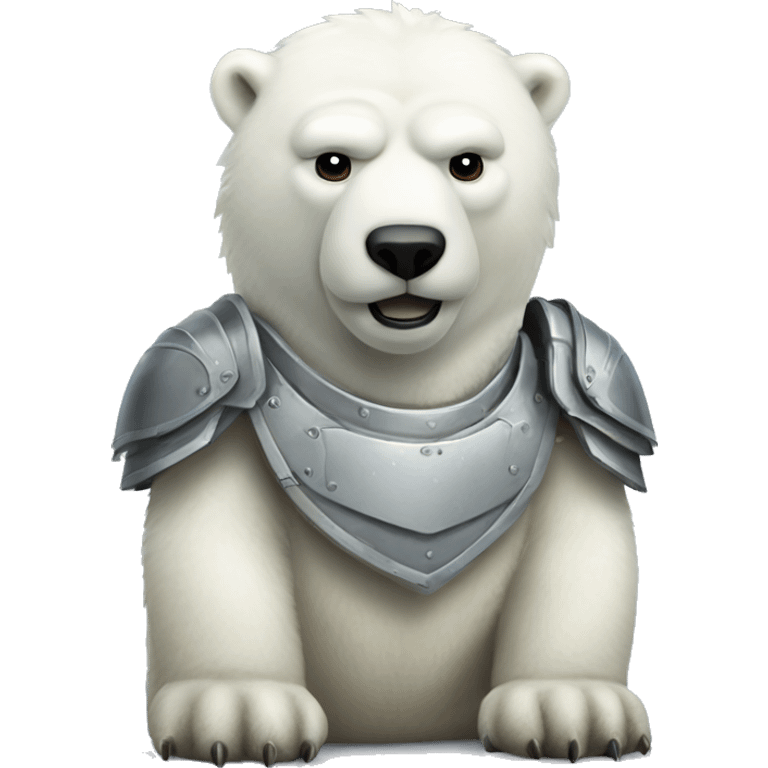 Armored Polar bear  emoji