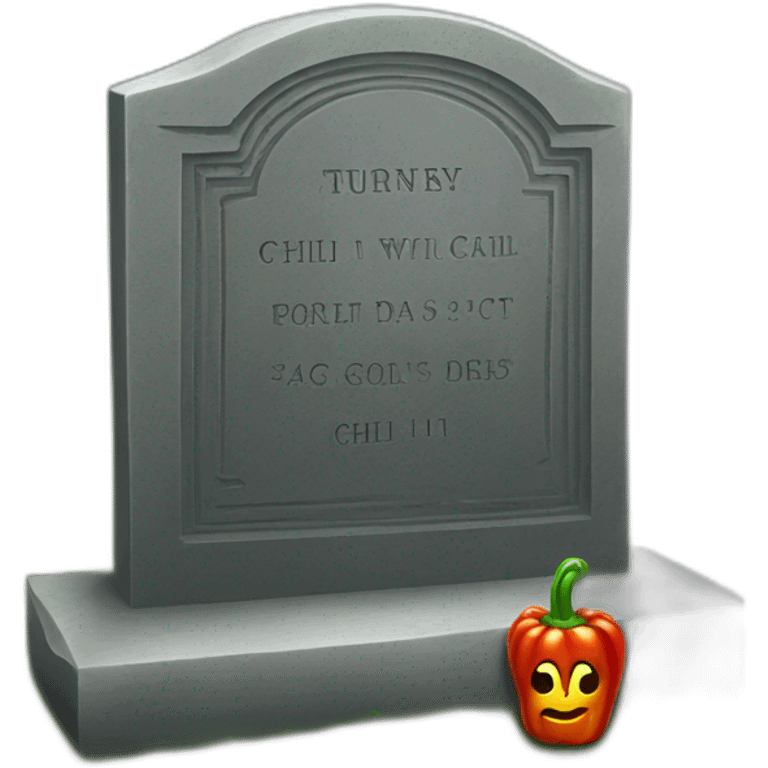 gravestone+chili emoji