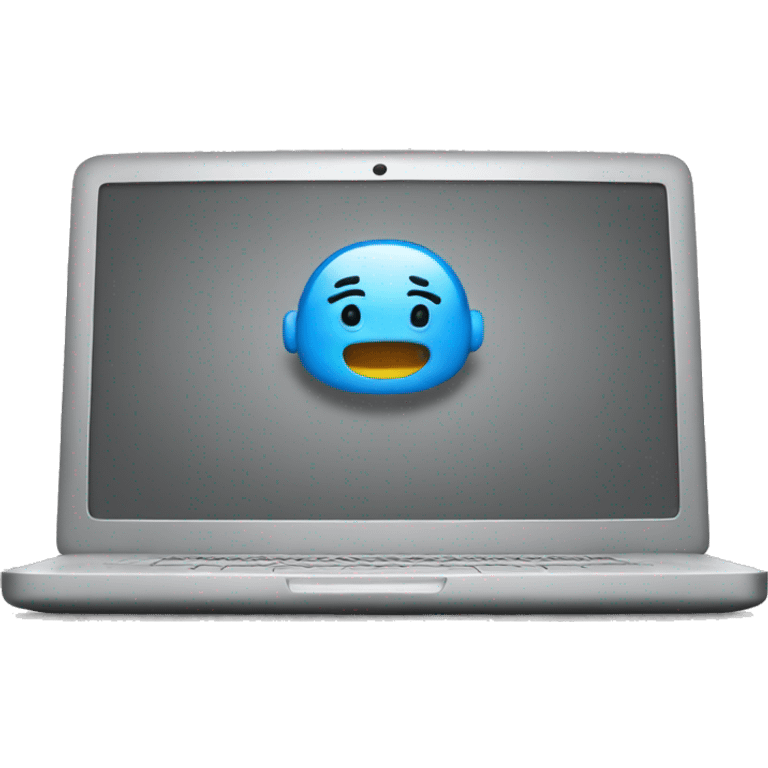 laptop thinking emoji