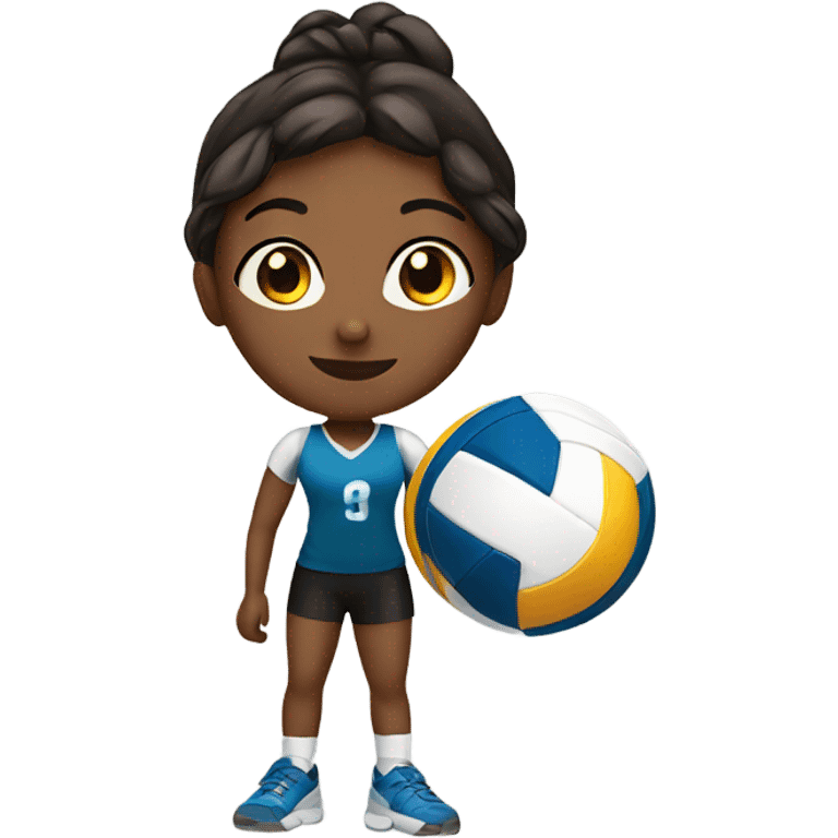 Girl with volleyball  emoji