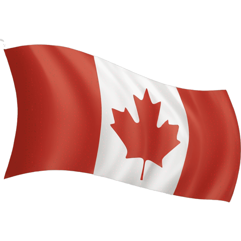 plain canadian flag not waving emoji