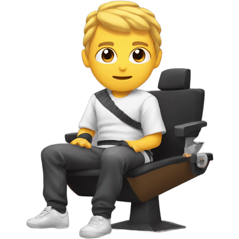 Ninja gamer getting a haircut  emoji