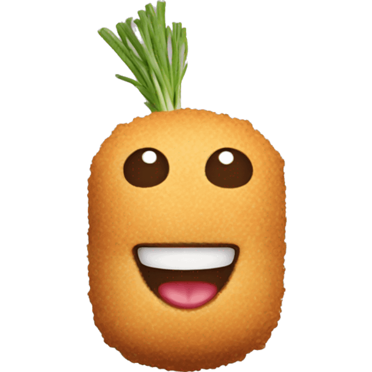 Chat mang croquettes emoji