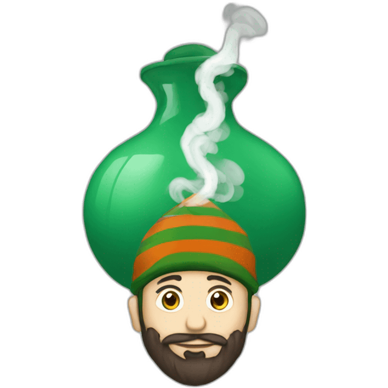 Chechen smokes hookah emoji