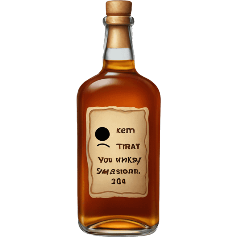 Whiskey bottle emoji