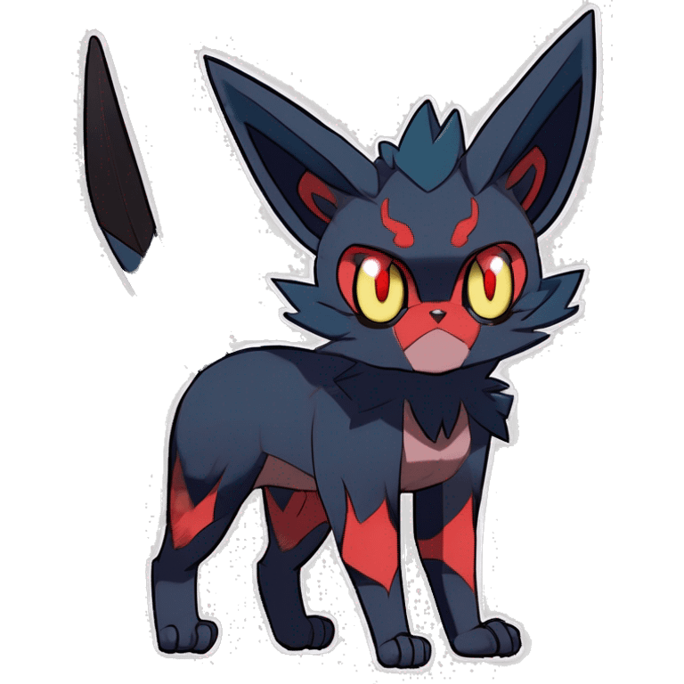 Litten-Zorua-Nargacuga-Fakemon-hybrid full body emoji