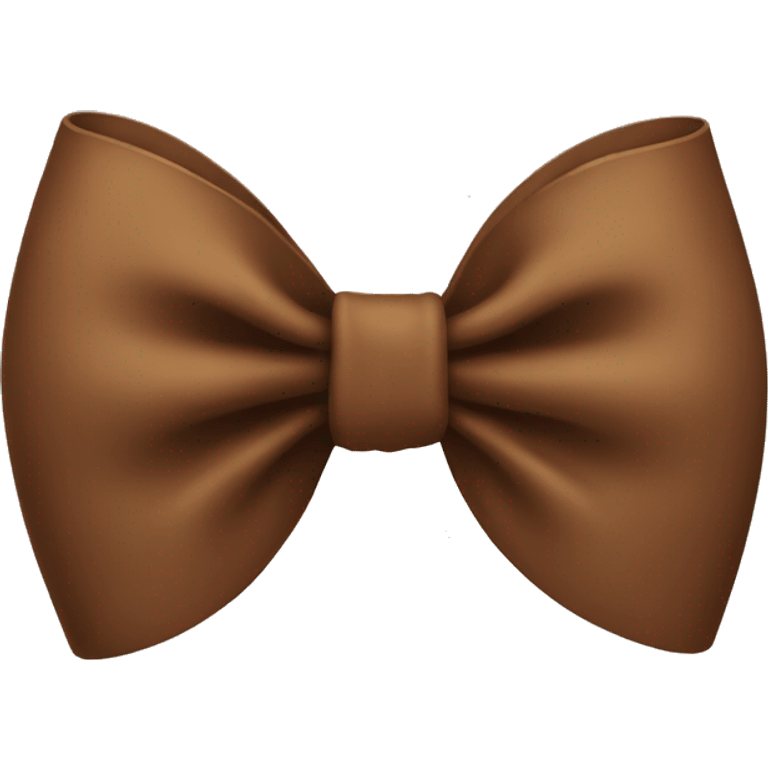 Brown bow  emoji