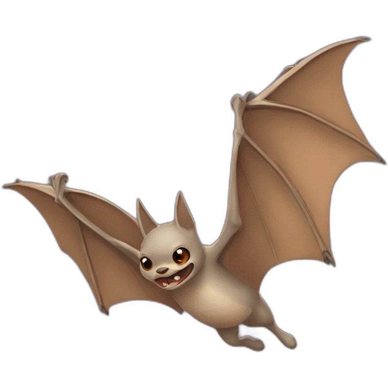 Flying bats emoji