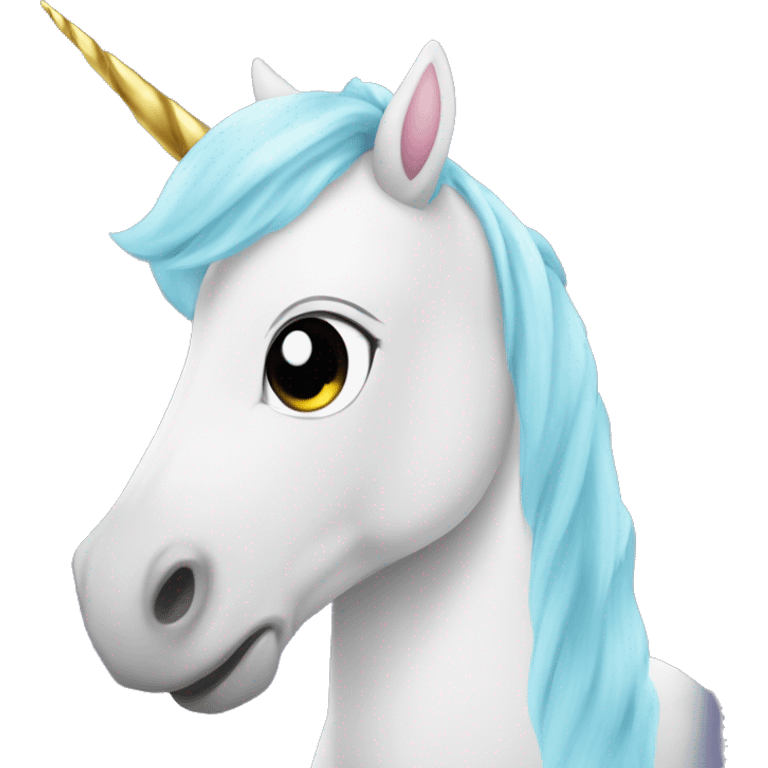 Unicorn with a text tías said “Carla eres fea” emoji