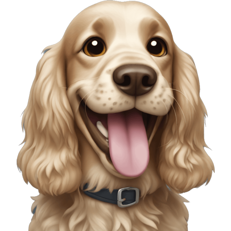 Laughing Cockerspaniel  emoji