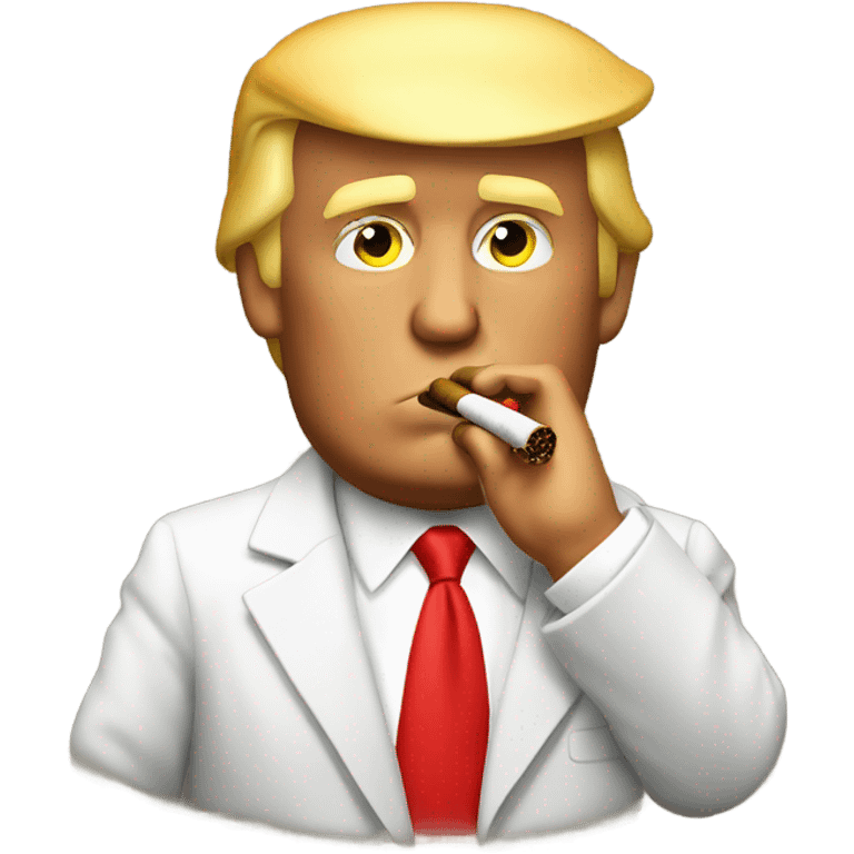 Donald trump smoking a cigar emoji