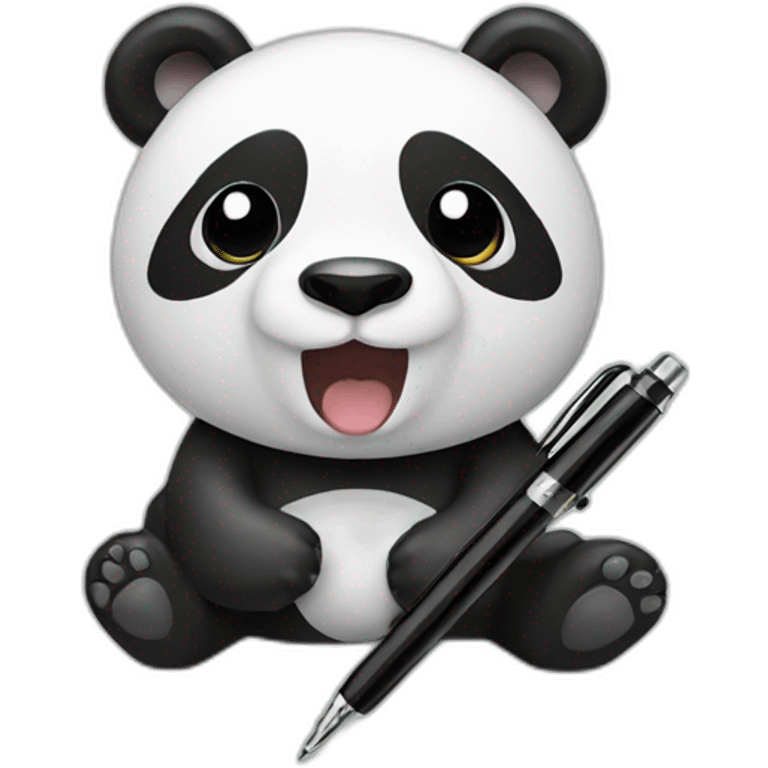 panda pen emoji