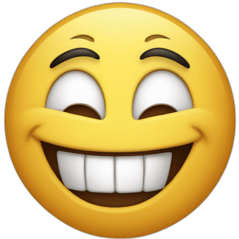 A mad face laughing  emoji