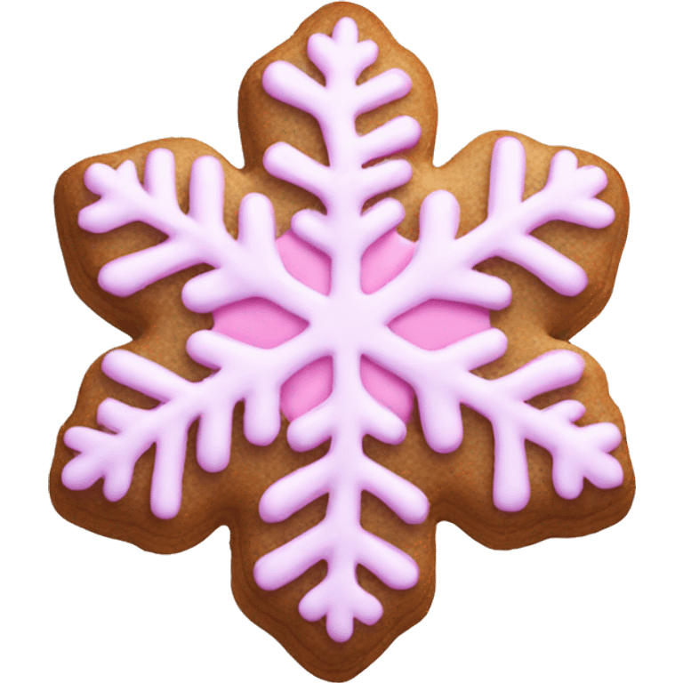 pink snowflake cookie  emoji