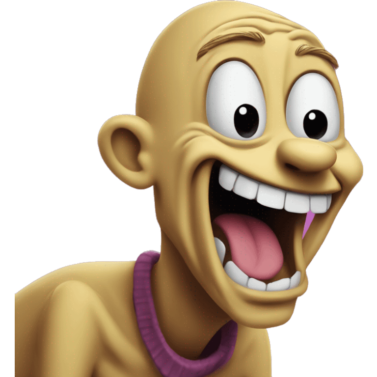 Courage the cowardly dog laughing  emoji