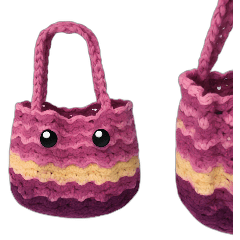 Wavy Crochet Bag emoji