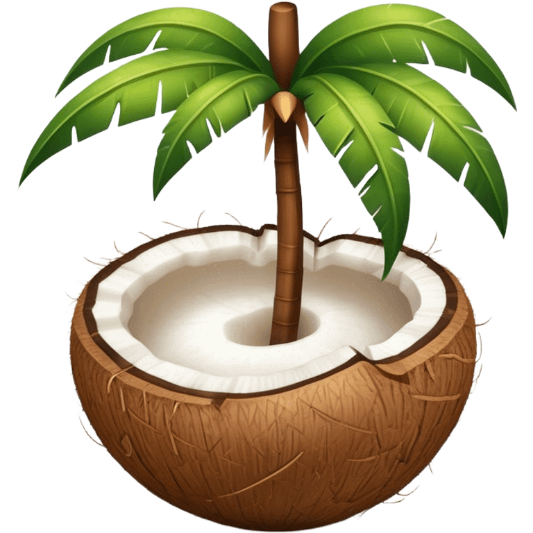 Noix de coco magique emoji