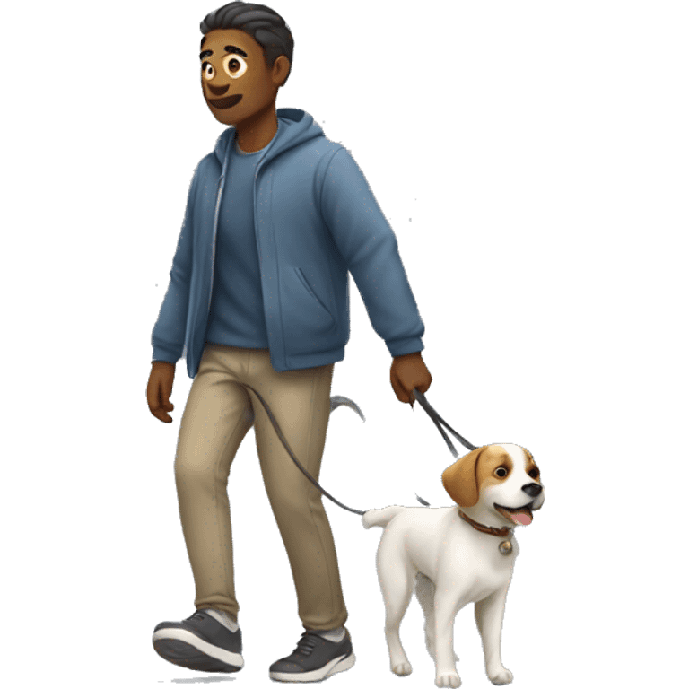 walking with dog emoji