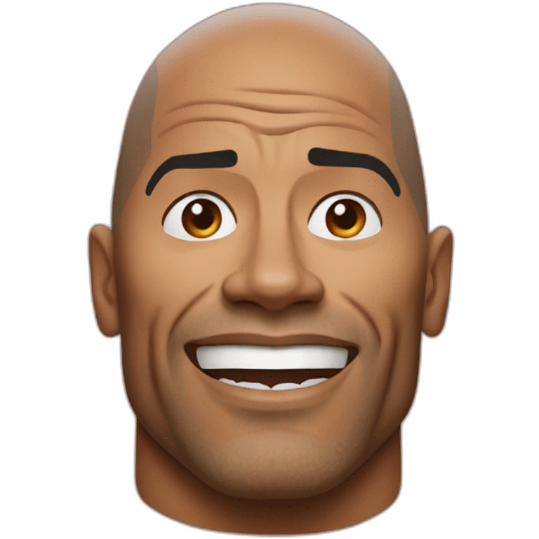 dwayne johnson in a web emoji