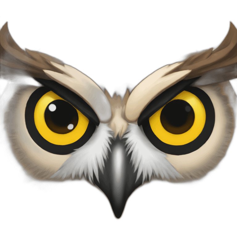 Angry owl emoji