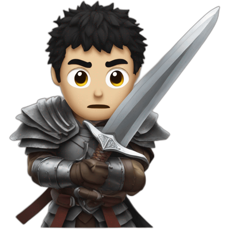 angry berserk guts with large sword emoji