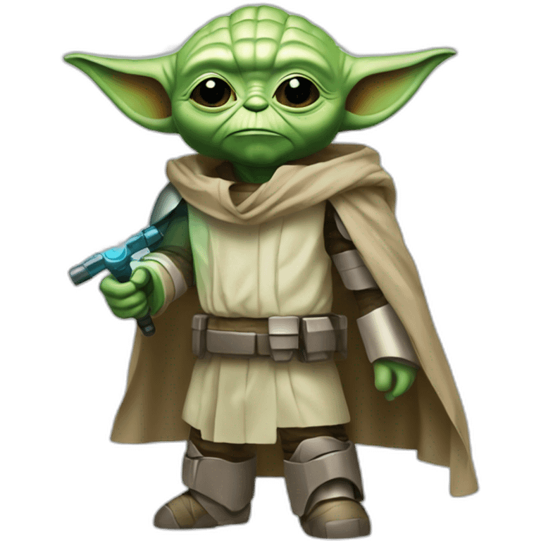 Yoda avec un armure d'Iron man emoji