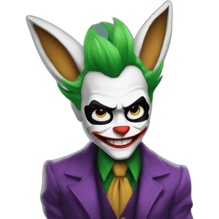 The joker with a lopunny emoji