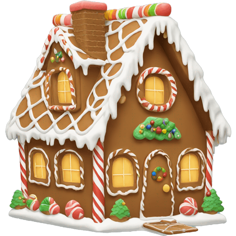 gingerbread house emoji