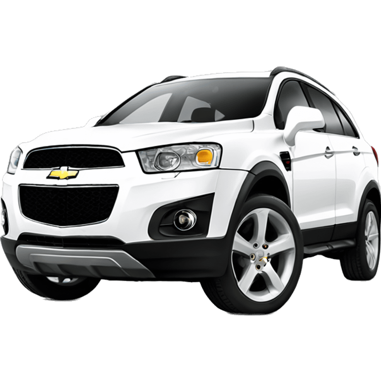 White Chevrolet captiva wash emoji