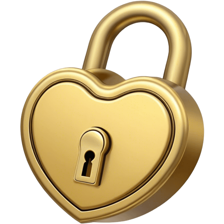 heart-shaped vintage lock emoji