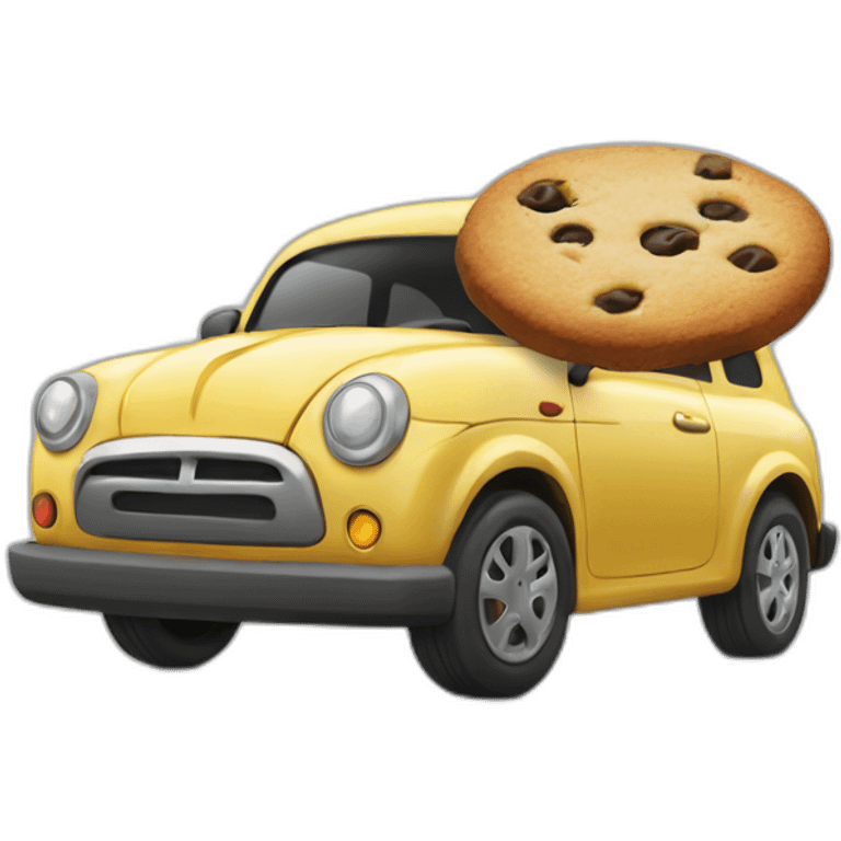 Calicot car eating à cookie emoji