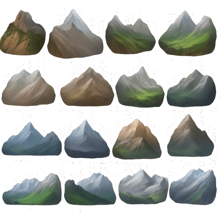 mountains and some emoji emoji