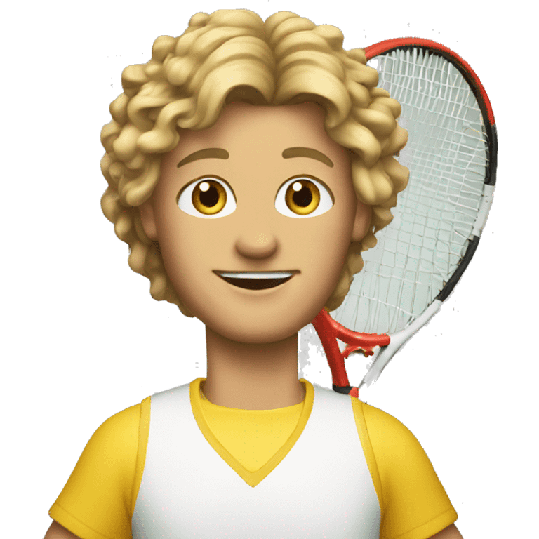 tennis in the 80s emoji