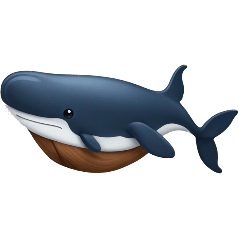 A whale mixed with a walnut emoji