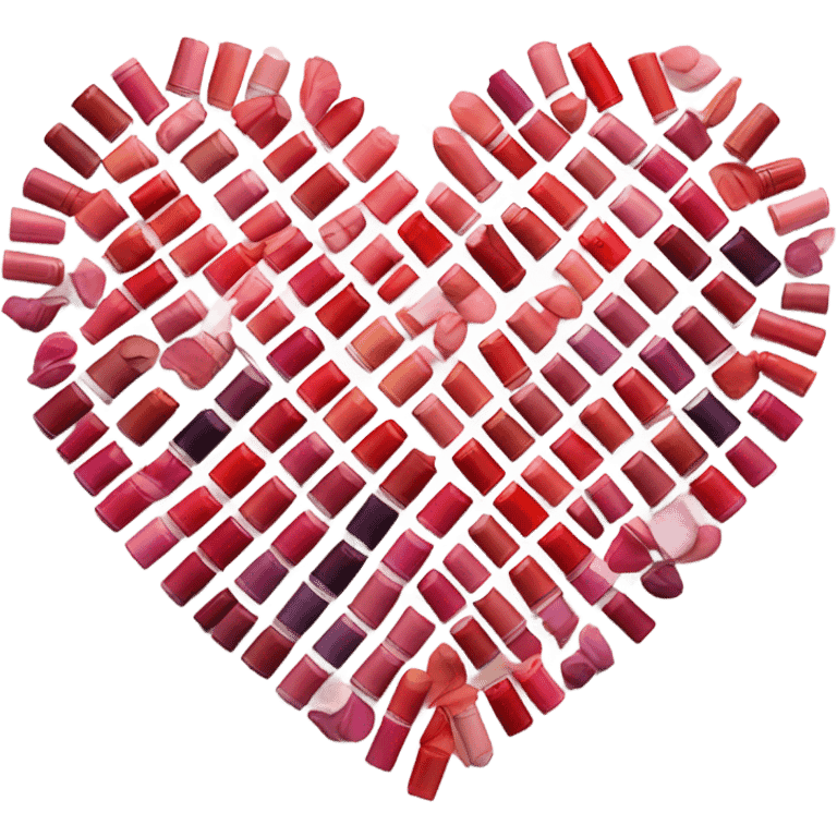 Heart with lipsticks emoji