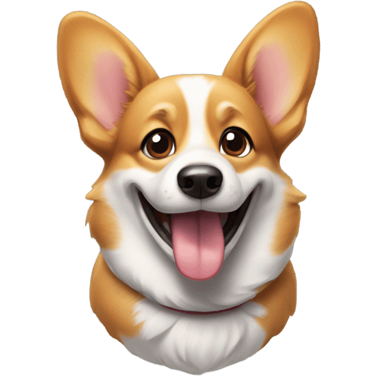 Corgi smiling emoji