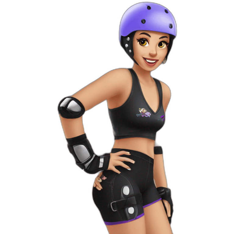 roller derby girl emoji