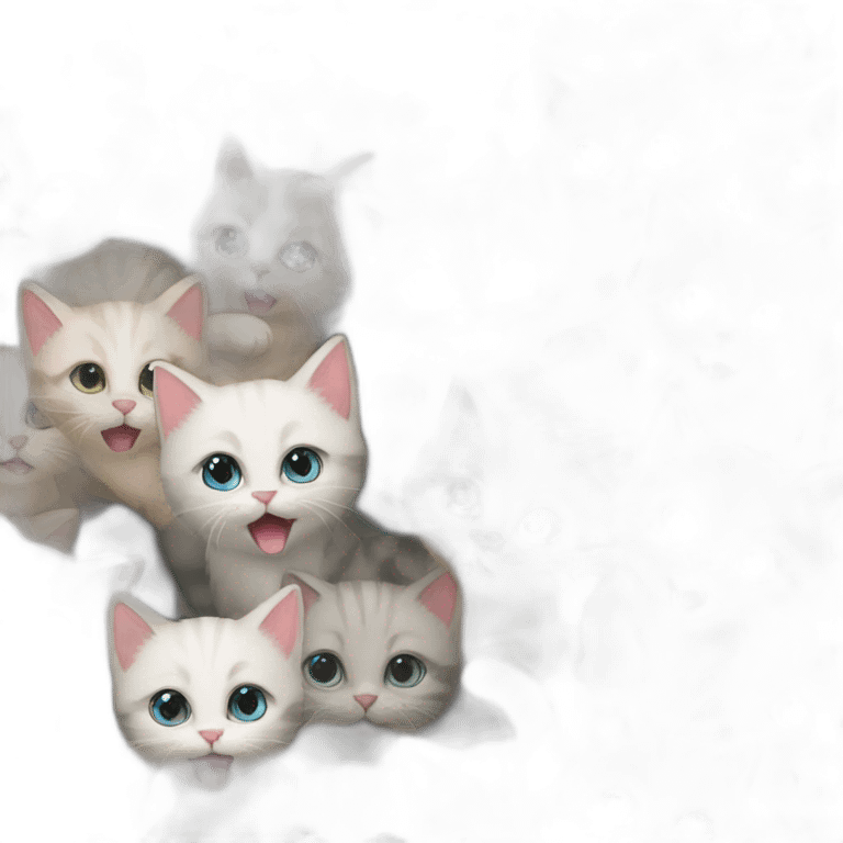 kitten party emoji