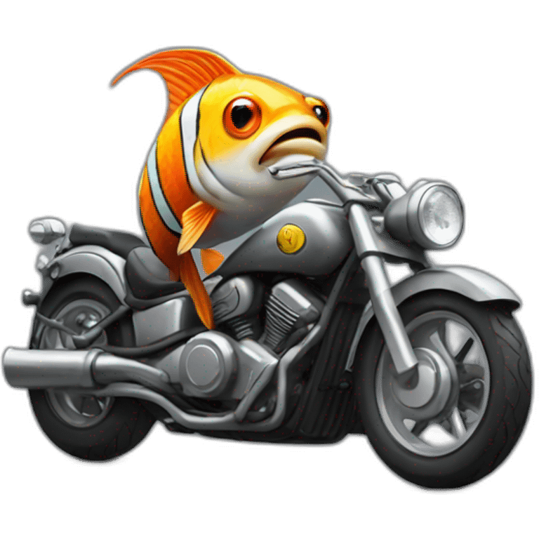 fish on a motorcycle emoji