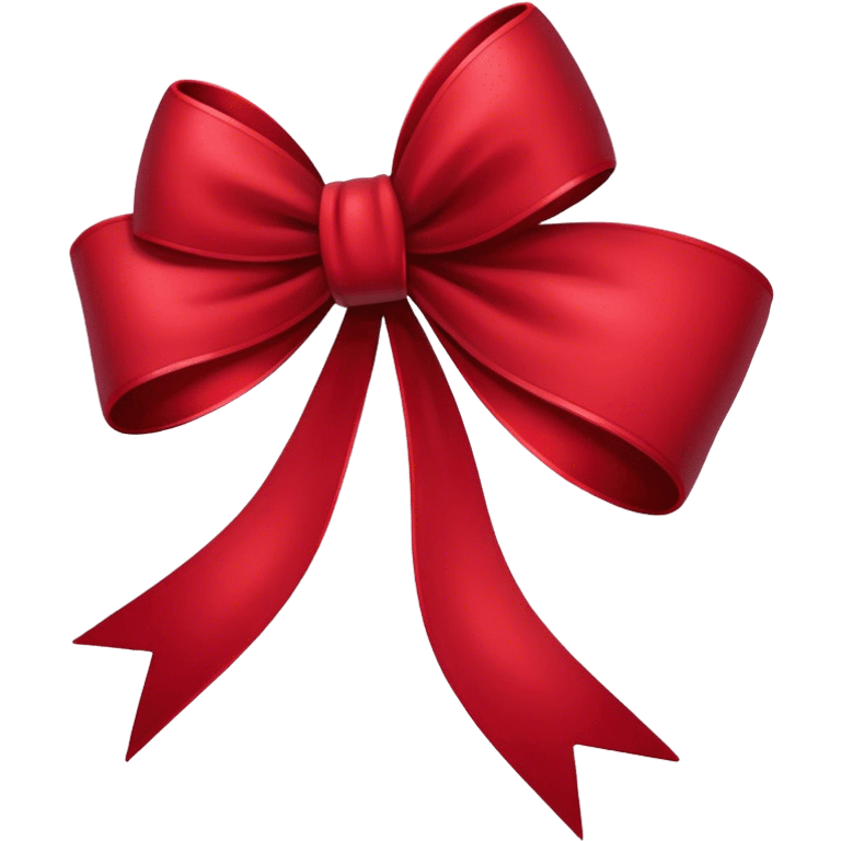 dark red bow emoji