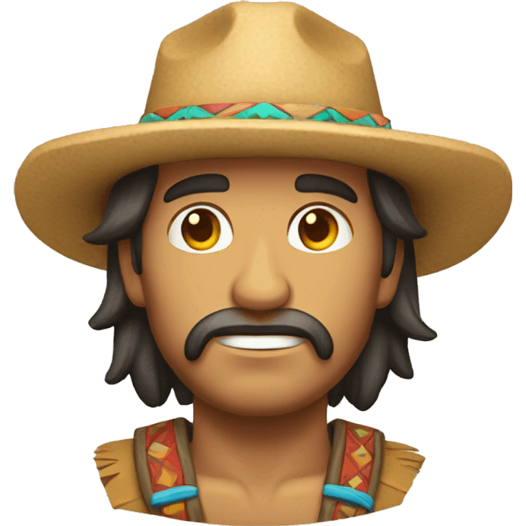 Hombre con indio con un trapo en la cabeza emoji