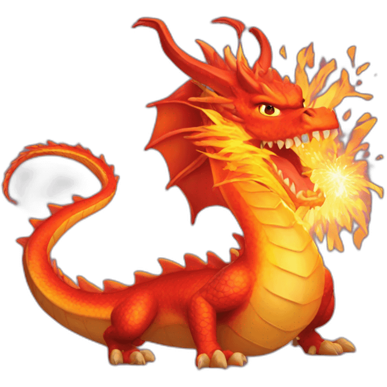 New Year's Fire Dragon emoji