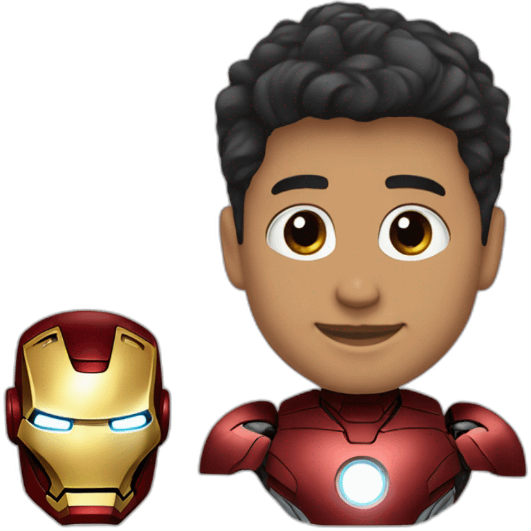 Iron man in black aramer emoji