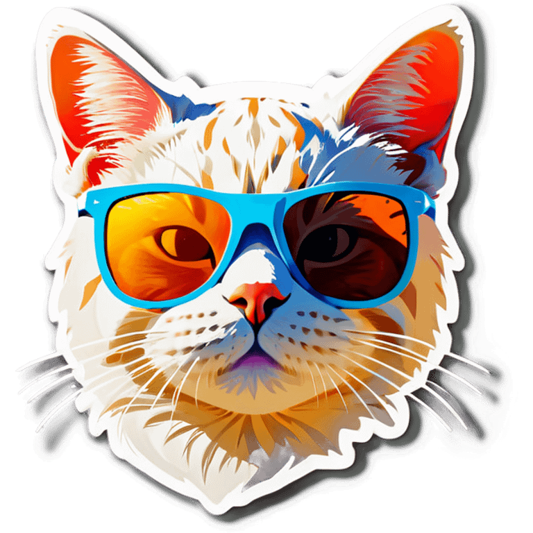 Cat with sunglasses emoji